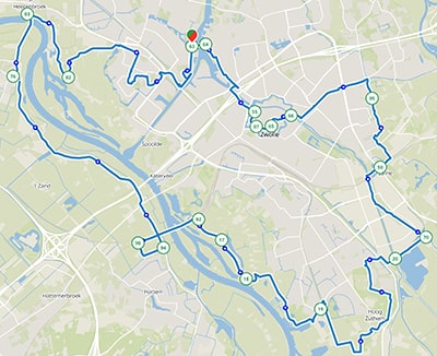 Olieslaan.nl - De Passiebloem - Fietsroute Zwolle - Langenholte